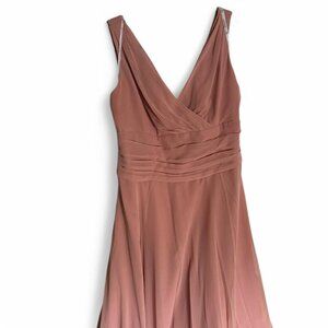 David's Bridal Pink Bridesmaid Dress